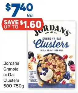 Foodland Jordans granola or oat clusters offer