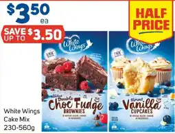 Foodland White wings cake mix offer