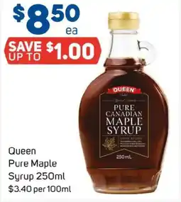 Foodland Queen pure maple syrup offer