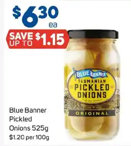 Foodland Blue banner pickled onions offer