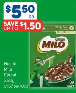 Foodland Nestlé milo cereal offer