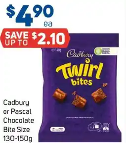 Foodland Cadbury or pascal chocolate bite size offer