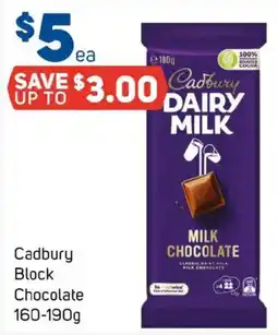 Foodland Cadbury Block Chocolate offer
