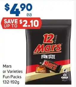 Foodland Mars or varieties fun packs offer