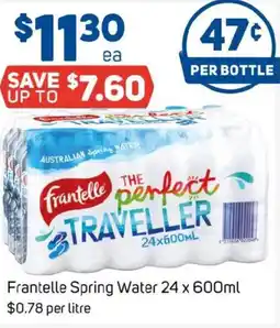 Foodland Frantelle spring water offer