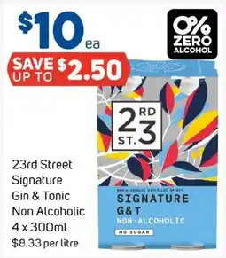 Foodland 23rd street signature gin & tonic Non Alcoholic offer