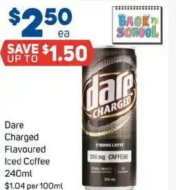Foodland Dare charged flavoured iced coffee offer