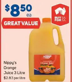 Foodland Nippy's orange juice offer