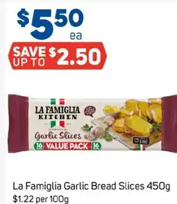 Foodland La famiglia garlic bread slices offer