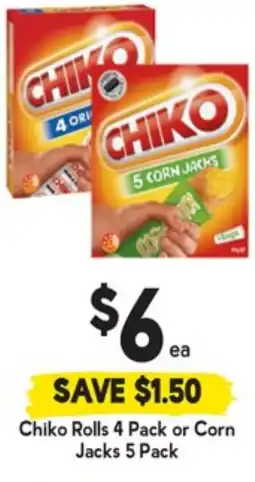 Drakes Chiko Rolls or Corn offer