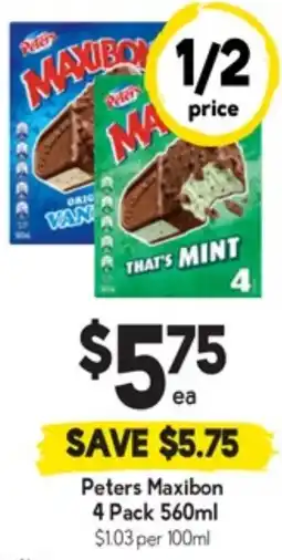 Drakes Peters Maxibon offer