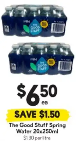 Drakes The Good Stuff Spring Water offer