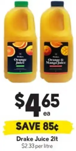 Drakes Drake Juice offer