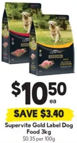 Drakes Supervite Gold Label Dog Food offer