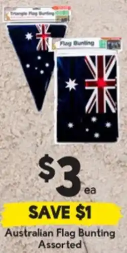 Drakes Australian Flag Bunting Assorted offer