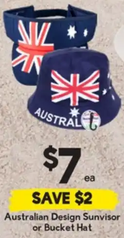 Drakes Australian Design Sunvisor or Bucket Hat offer