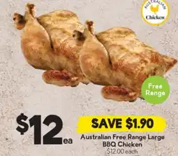 Drakes Australian Free Range Large BBQ Chicken offer