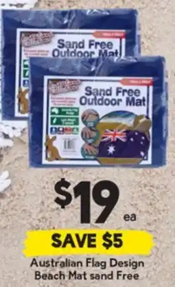 Drakes Australian Flag Design Beach Mat sand Free offer