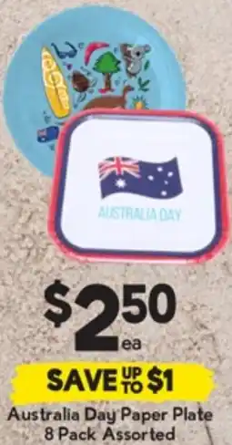 Drakes Australia Day Paper Plate offer