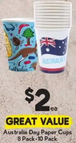 Drakes Australia Day Paper Cups offer