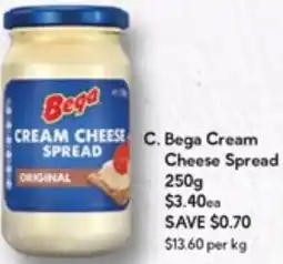 Drakes Bega cream cheese spread offer