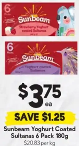 Drakes Sunbeam Yoghurt Coated Sultanas offer