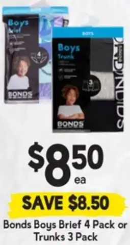 Drakes Bonds Boys Brief or Trunks offer