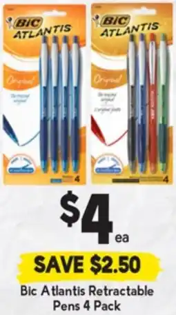 Drakes Bic Atlantis Retractable Pens offer