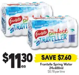 Drakes Frantelle Spring Water offer