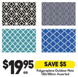 Drakes Polyproplene Outdoor Mats offer