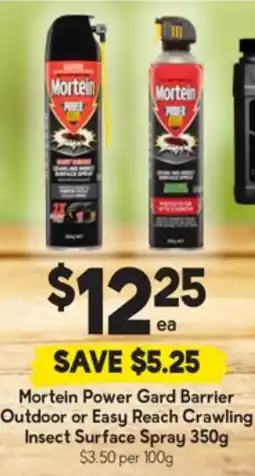 Drakes Mortein power gard barrier outdoor or easy reach crawling insect surface spray offer