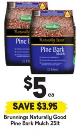 Drakes Brunnings Naturally Good Pine Bark Mulch offer