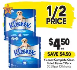 Drakes Kleenex complete clean toilet tissue offer