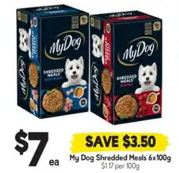 Drakes My dog shredded meals offer