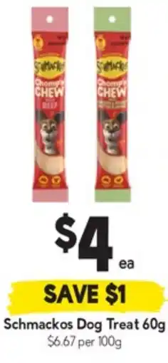 Drakes Schmackos dog treat offer