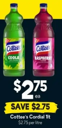 Drakes Cottee's cordial offer