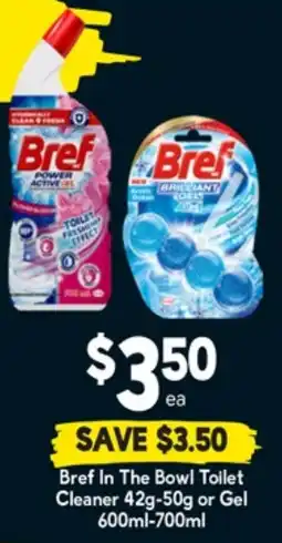 Drakes Bref in the bowl toilet cleaner or gel offer