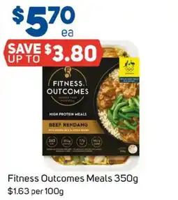 Foodland Fitness Outcomes Meals offer