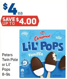 Foodland Peters Twin Pole or Lil' Pops offer