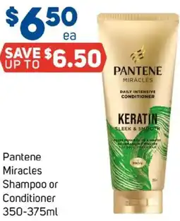 Foodland Pantene Miracles Shampoo or Conditioner offer