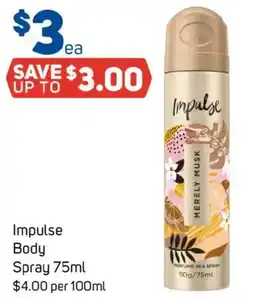 Foodland Impulse Body Spray offer