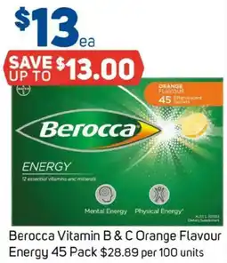 Foodland Berocca Vitamin B & C Orange Flavour Energy offer