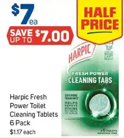 Foodland Harpic Fresh Power Toilet Cleaning Tablets offer