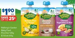 Foodland Rafferty's Garden Baby Food Pouches offer