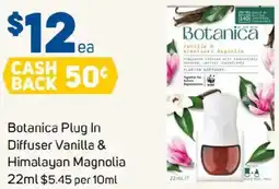Foodland Botanica plug in diffuser vanilla & himalayan magnolia offer
