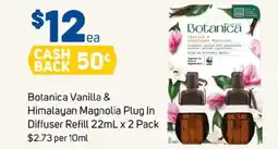 Foodland Botanica vanilla & himalayan magnolia plug in diffuser refill offer