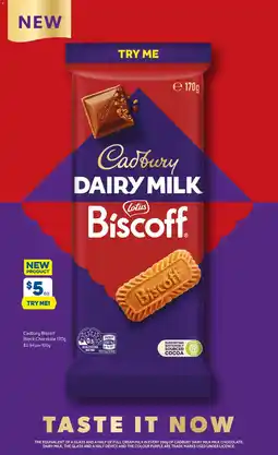 Foodland Cadbury biscoff block chocolate offer