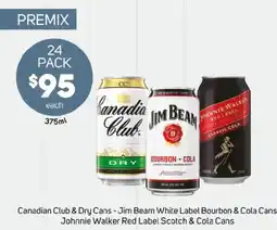 Foodland Canadian club & dry cans offer