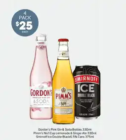 Foodland Gordon's pink gin & soda bottles offer