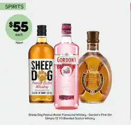 Foodland Sheep dog peanut butter flavoured whisky offer